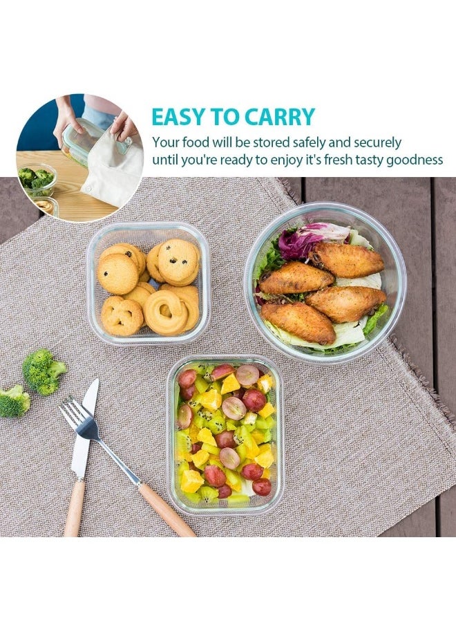 BLACKSTONE - Glass Food Container with Airtight Lid Square Shape 1220ml - Image 1
