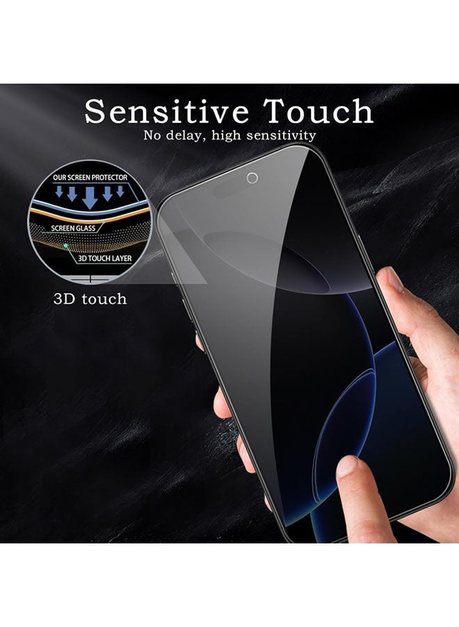 Nova future 2 PACK iPhone 17 Pro Privacy Screen Protector + 2 PACK Camera Lens Protector, Ultra Top 9H+ Tempered Glass, Full Coverage Screen - Image 4