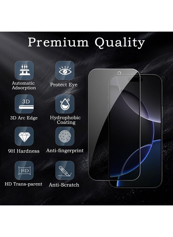 Nova future 2 PACK iPhone 17 Pro Privacy Screen Protector + 2 PACK Camera Lens Protector, Ultra Top 9H+ Tempered Glass, Full Coverage Screen - Image 2
