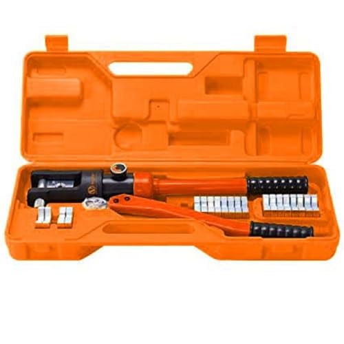 VOLTZ VZ-HC-300 (12 DIES) 10-300mm2 Hydraulic Crimping Tool Wire Terminal Crimper Copper, Aluminium Terminal Pliers 16Tons Hydraulic Crimper Tool for Cable Lugs Terminal HC-300 manual crimper - Image 1