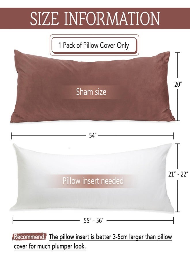 StangH Soft Velvet Body Pillow Covers - Wild Rose Body Pillow Pillowcase for Babies Pregnancy All Seasons Suitable for Bed/Couch/Sofa, 20 x 54-inch, 1 Piece - Image 2