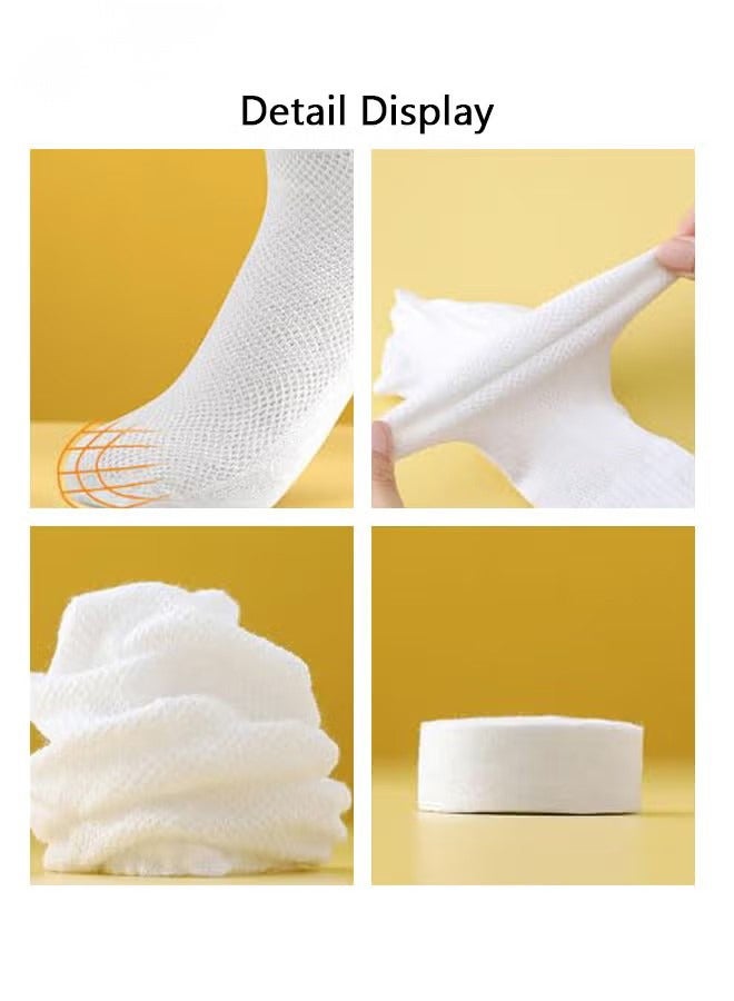 5PCS Travel Portable Socks for Women and Men,Disposable Cotton Socks  Stretch Travel Portable Hose,Travel Accessories Suitable for Sports Business Travel Black - Image 5