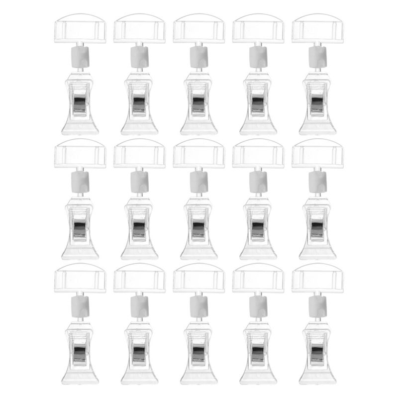 14pcs Price Label Clip Holder: Merchandise Display Supply - Rotating Sign Clips - Adjustable Price Display Clamps For Supermarket Clothing Rack Advertising - Image 5