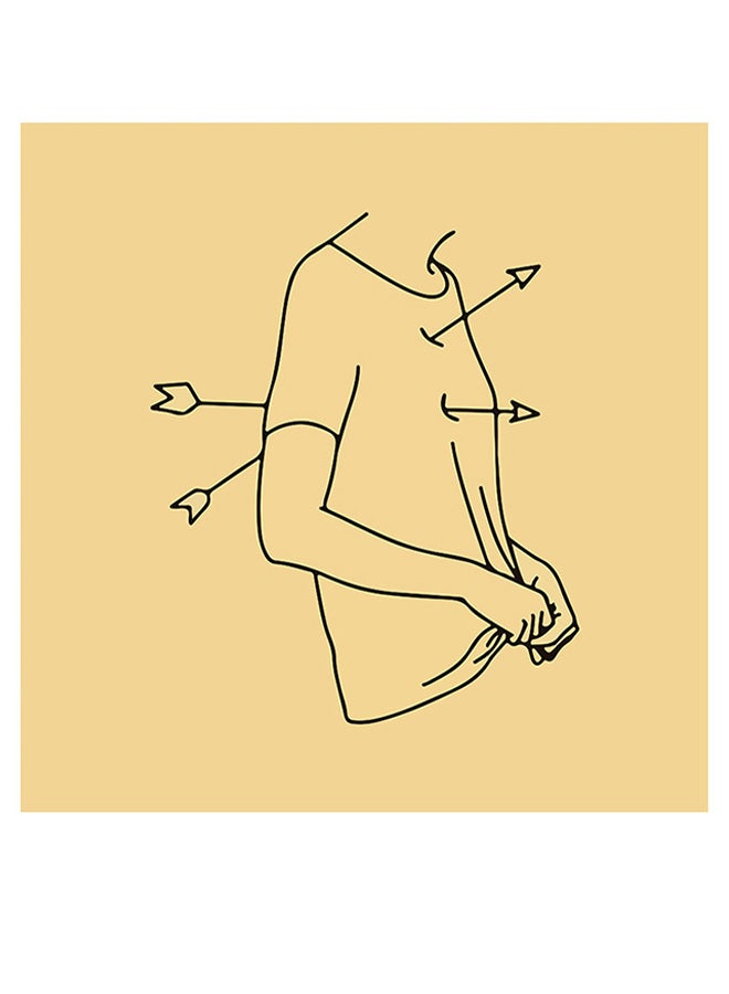 RYN Feelings Themed Wall Art Yellow/Black 30x30cm - Image 1