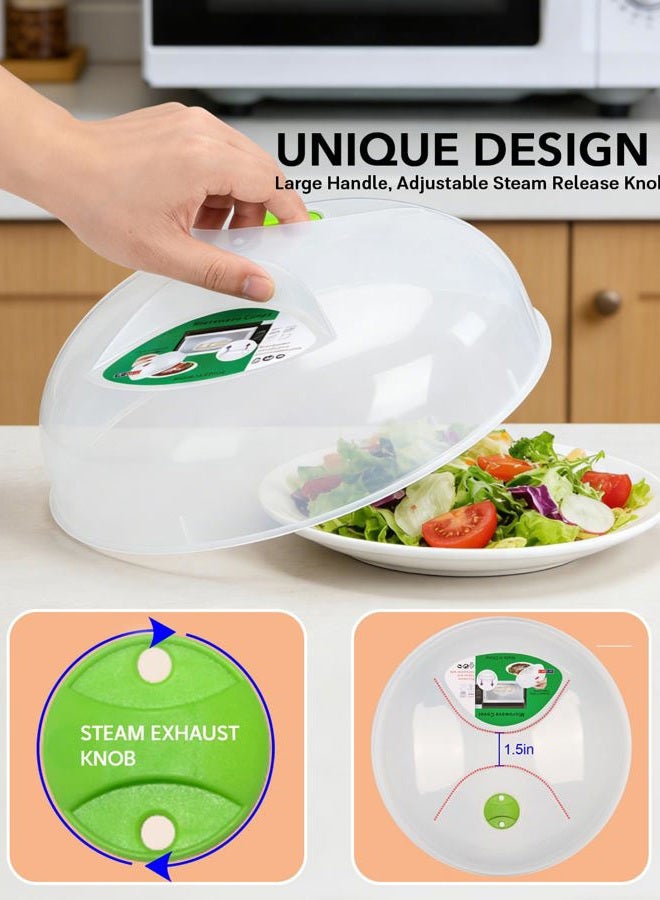 HENYU Microwave Splatter Cover, Microwave Cover for Food, Large Microwave Plate Cover Guard Lid with Steam Vents Keeps Microwave Oven Clean, 11.5 Inch BPA Free & Dishwasher Safe - Image 4