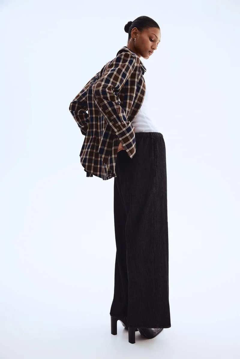 H&M Feather Soft Denim drawstring trousers