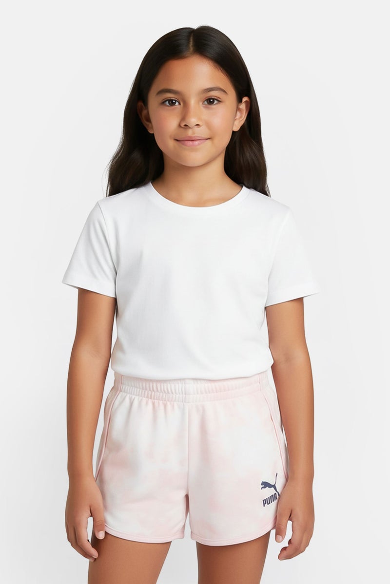 PUMA Kids Girl Sportswear Fit Outdoor Shorts, Pink - Image 1