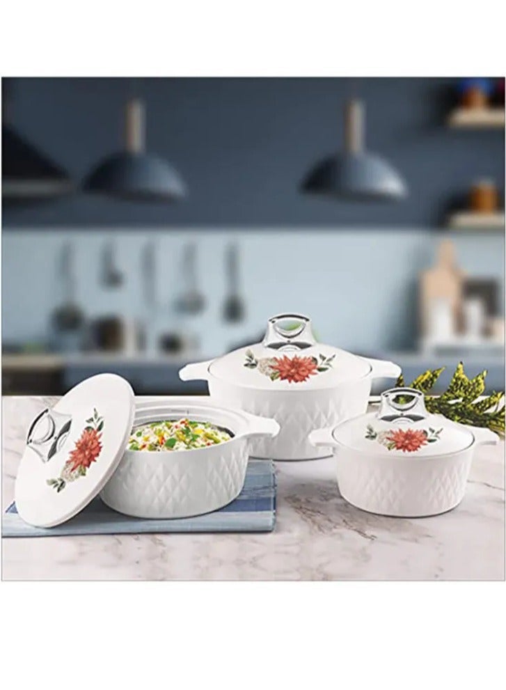 BASURRAH Diamond Food Container Set 3 Pieces 19-22050 - Image 1