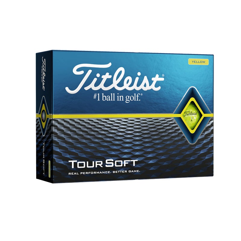 Titleist Tour Soft Golf Balls, Yellow, (One Dozen) - Image 1