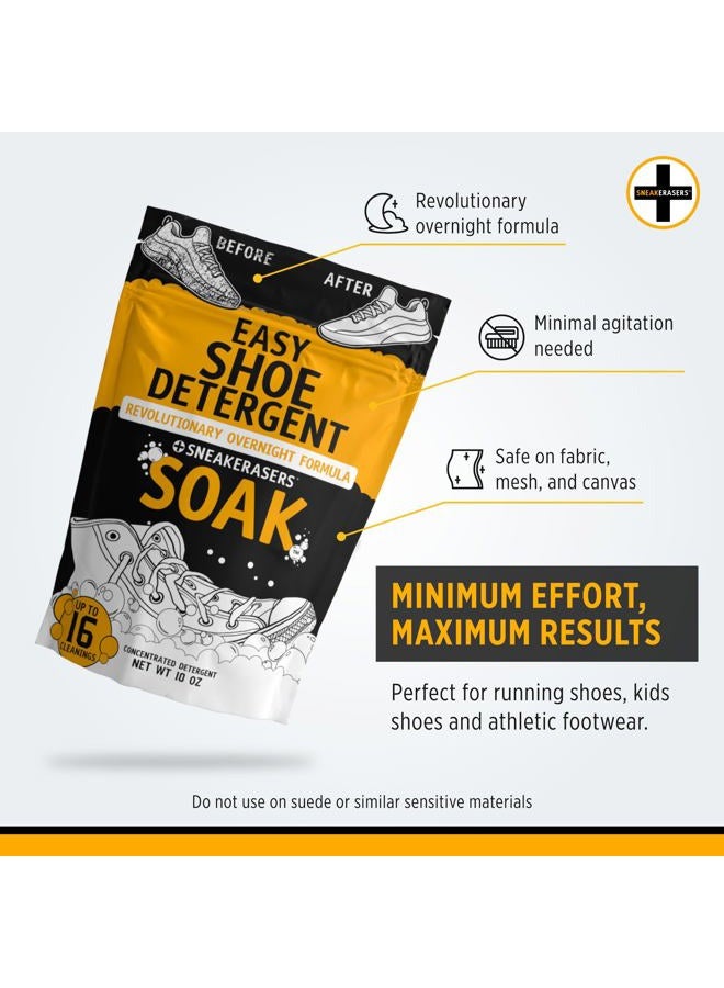 SneakERASERS Overnight Soak, Shoe and Sneaker Cleaner, Easy Detergent for Sneakers athletic shoes, and more. No fuss! - Image 5
