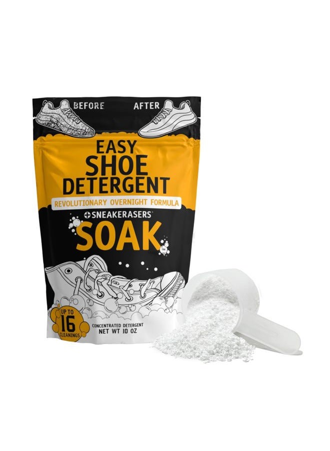 SneakERASERS Overnight Soak, Shoe and Sneaker Cleaner, Easy Detergent for Sneakers athletic shoes, and more. No fuss! - Image 1