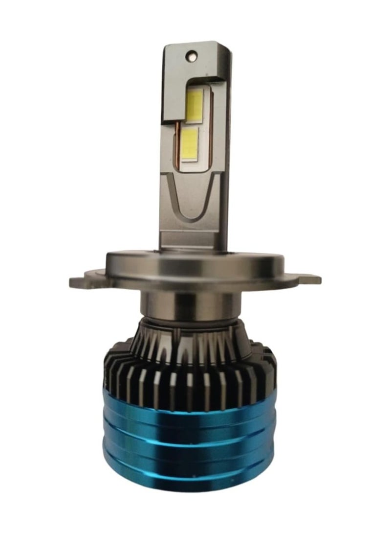 Generic H4 LED Headlight Bulb – 80W Super Bright, 9-32V, Turbo Cooling Fan, Aluminum Heat Sink, 1-Year Warranty  - Image 3