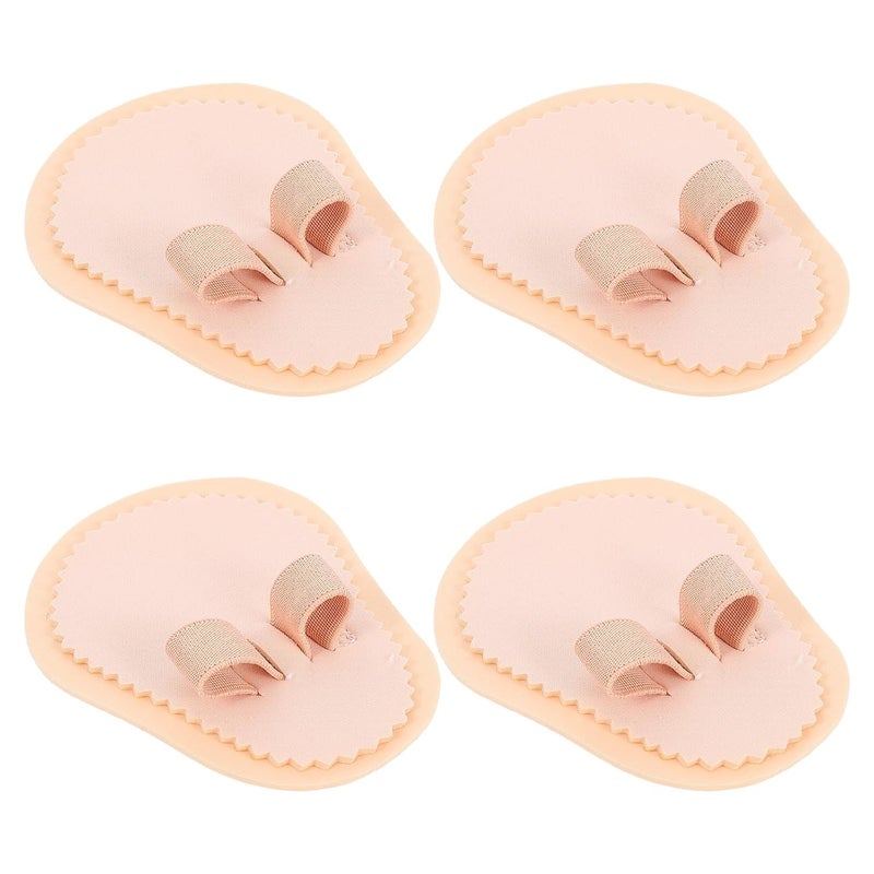 GANAZONO 4pcs Forefoot Toe Isolation Separator and Hallux Valgus Corrector with Adjustable Elastic Strap Overlapping Toe Straightener Pads for Bent Forefoot Support for Bunion Relief - Image 1