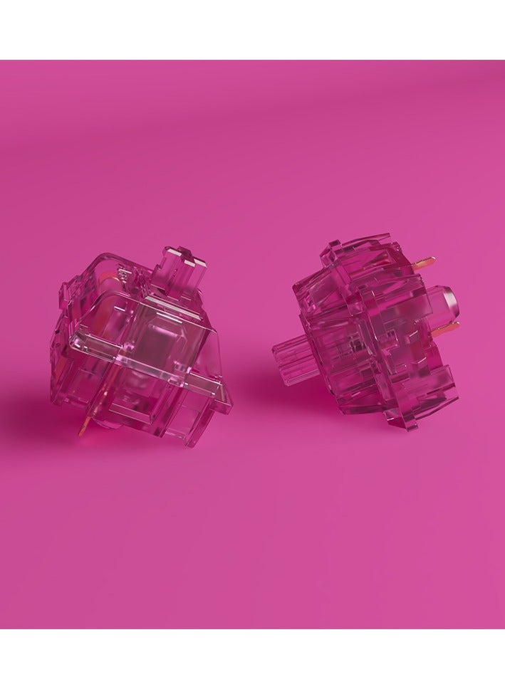 Akko Crystal Wine Red Switches (45 PCS) - Image 1