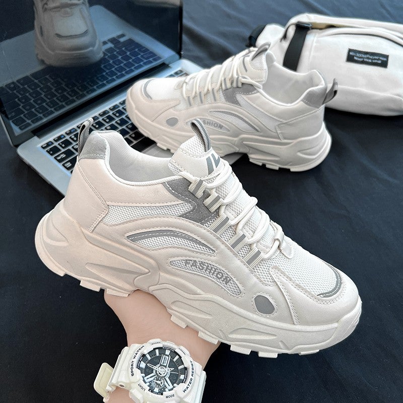 Trendy Brand Men'S Shoes Winter Youth Sports Casual White Shoes Increased Putian Torre Trendy Shoes Autumn - Image 1