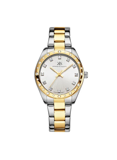 KENNETH SCOTT Women's Stainless Steel Analog Watch K24509-TBTW - 33 mm