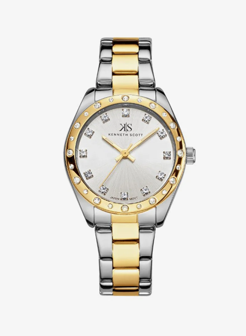 Kenneth Scott Women's Stainless Steel Analog Watch K24509-TBTW - 33 mm