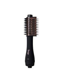 L'ANGE HAIR L'ANGE HAIR Le Volume Elevé 65MM 2-in-1 Titanium Brush Dryer | Dry and Style | Unique Teardrop Shape Barrel | 3 Heat Settings | 360° Vented Airflow | Ionic Technology for Frizz-Free Styling (Black)  - Image 1