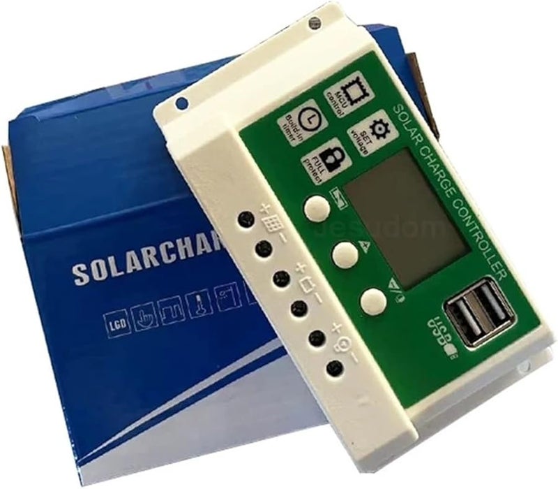 20A 12V 24V PWM Solar Charge Controller LCD Display Auto Battery Regulator - Image 2