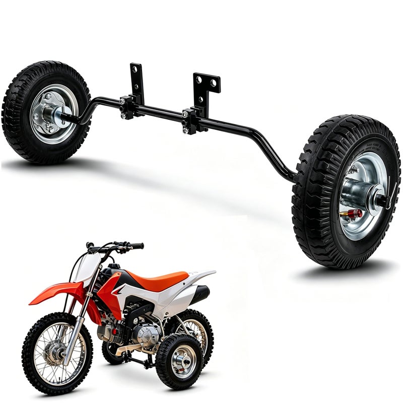 Harsire Dirt Bike Training Wheels for PW50 MX125 CRF50 Universal Fit 50cc 49cc Kids Dirt Bikes Compatible with yamaha PW50TTR50 razor MX125MX350MX400 honda CRF50 Easy Install 10Year Warranty - Image 3