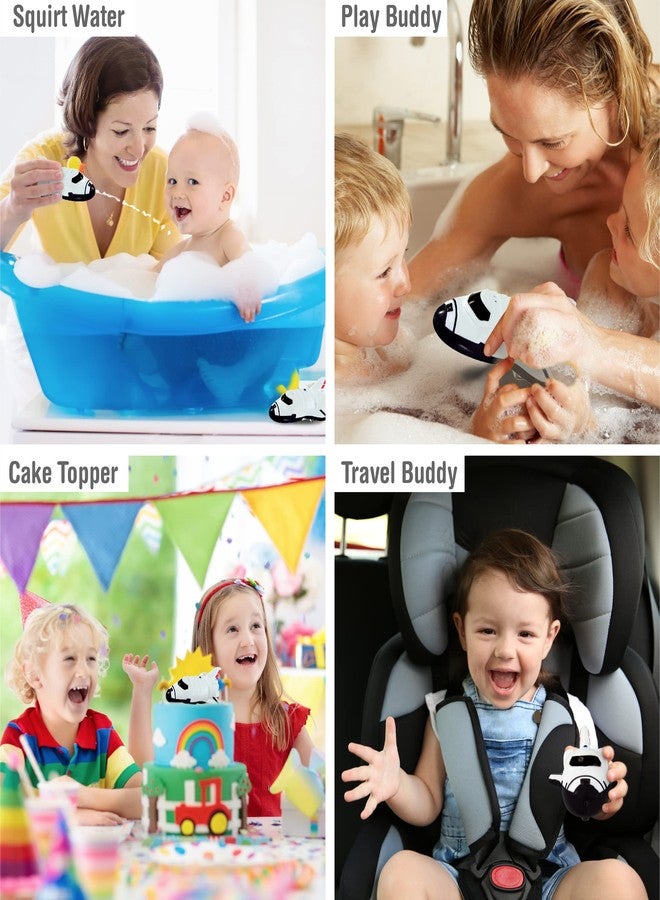 Puzzled DolliBu Space Shuttle Model Bath Buddy Squirter Toy - Floating Rubber Space Themed Bath Toy for Pool or Bathtub, Cute Bathroom Toys for Toddlers, Babies, and Kids - 3 Inches - Image 3