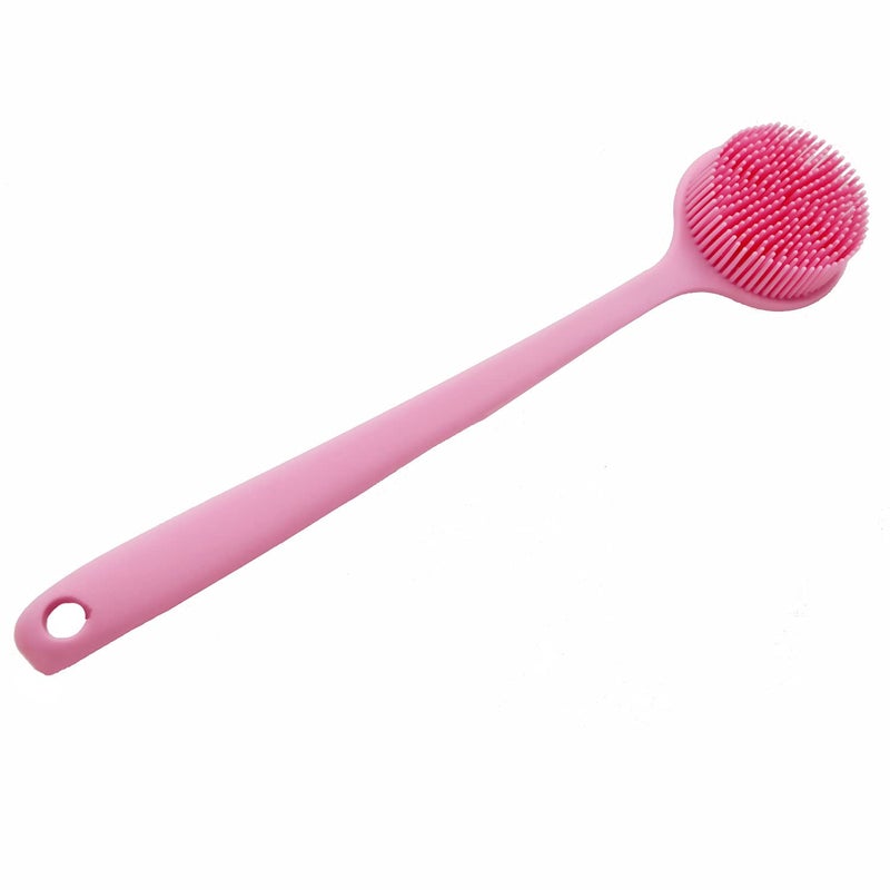 Cinlitek Silicone Body Scrubber Long Handle Back Scrubber for Shower Silicone Body Brush Shower Scrubber for Body Shower Srush Back Brush Body Exfoliator