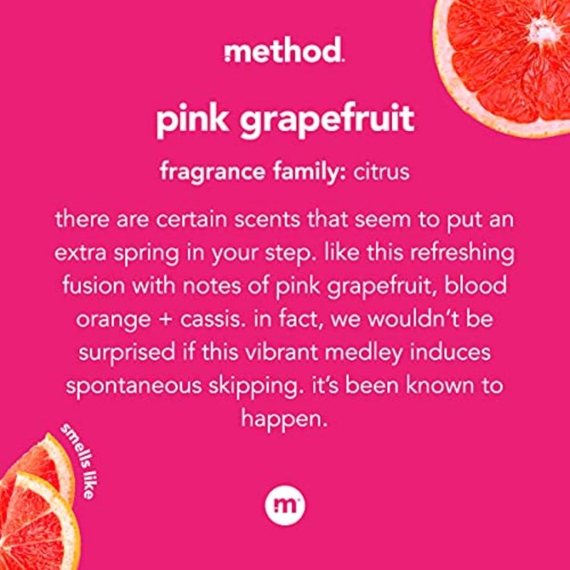 Method Gel Hand Soap, Pink Grapefruit - 12 oz Bottles, 6 Pack - Image 3