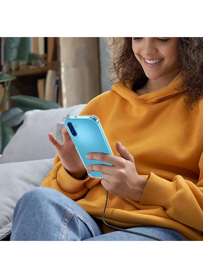 بورتوني جراب شفاف لهاتف Samsung Galaxy A17 4G/5G بزوايا معززة، جراب نحيف مناسب لهاتف Galaxy A17، جراب مقاوم للصدمات ومقاوم للاصفرار لهاتف Samsung Galaxy A17 4G/5G - Image 5