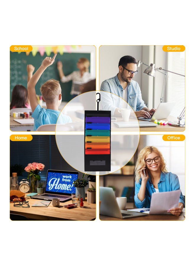 Loquat 6-Pockets Hanging File Folder Multicolour - Image 3