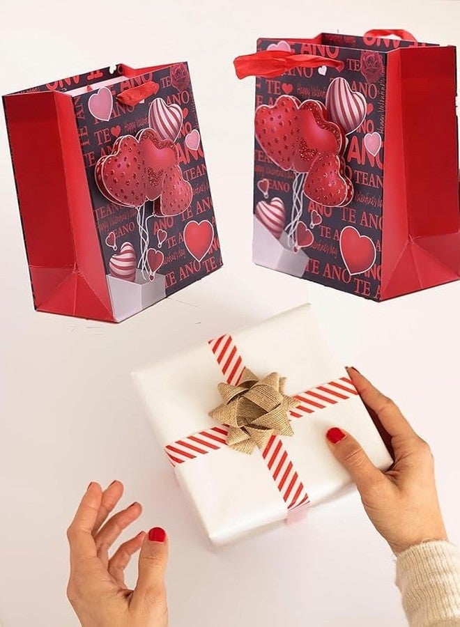 MVM Enterprise LOVE GIFT BAG Designer Gift Paper Bags for Return Gifts Carry Bags for Presents Weddings Valentine's,Birthday and Corporate Events Luxury Packaging and All Celebration Parties (Pack of 4) - Image 5