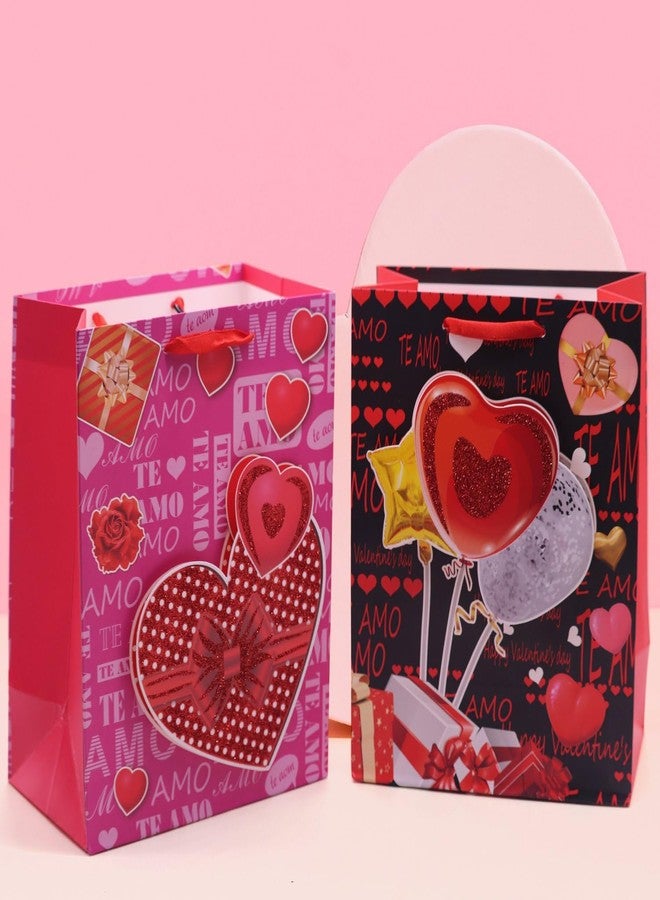 MVM Enterprise LOVE GIFT BAG Designer Gift Paper Bags for Return Gifts Carry Bags for Presents Weddings Valentine's,Birthday and Corporate Events Luxury Packaging and All Celebration Parties (Pack of 4) - Image 1
