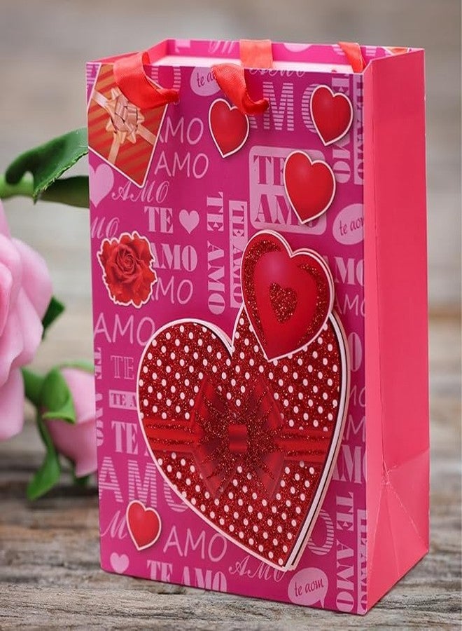 MVM Enterprise LOVE GIFT BAG Designer Gift Paper Bags for Return Gifts Carry Bags for Presents Weddings Valentine's,Birthday and Corporate Events Luxury Packaging and All Celebration Parties (Pack of 4) - Image 4