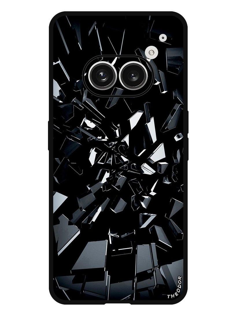 Theodor Protective Case Anti Scratch Shock Proof Bumper Cover For Nothing Phone (2a) Black 1 - Image 1