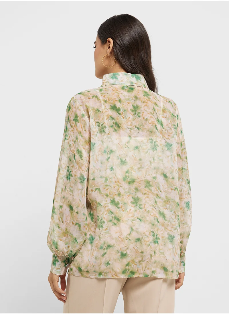 ايلا Floral Print Top