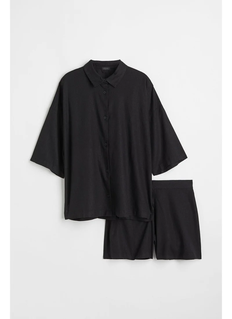 H&M Pyjama shirt and shorts