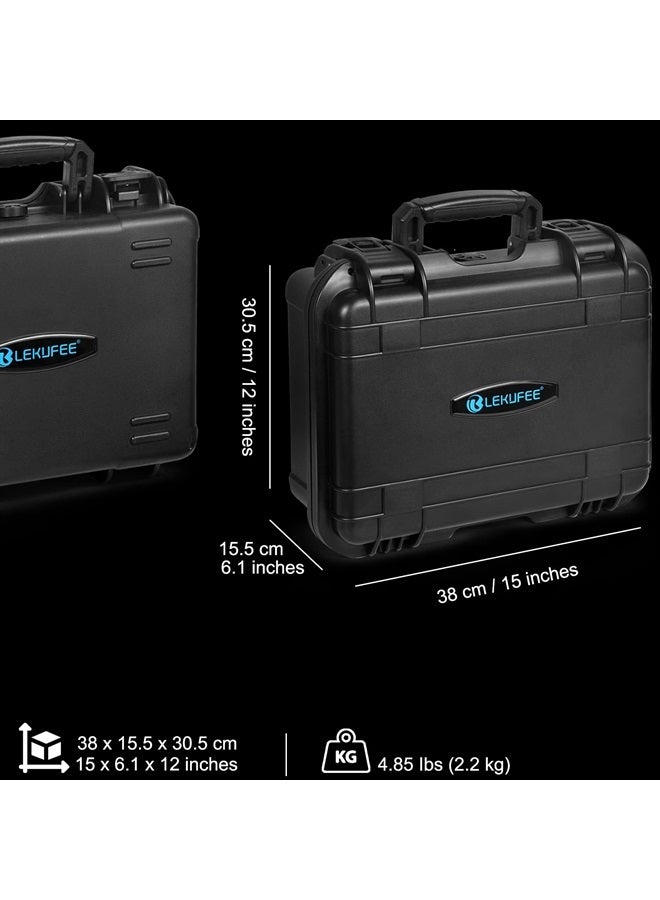 Lekufee Waterproof Hard Carrying Case Compatible with DJI RS 3 Mini/DJI Mic (2 TX + 1 RX + Charging Case) and More DJI RS3 Mini Accessories(Case Only) - Image 2