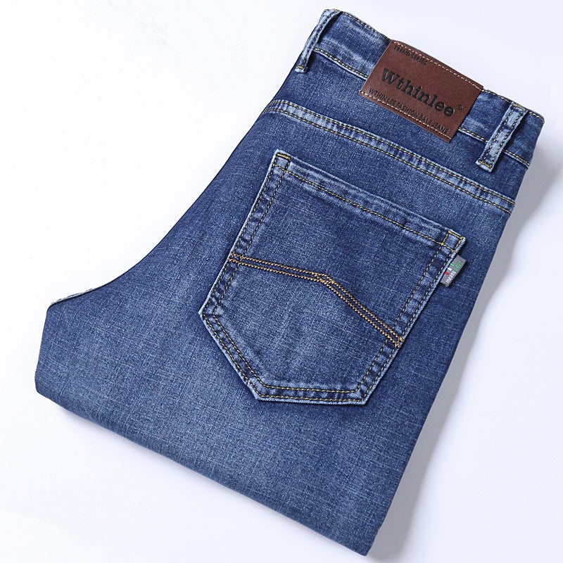 Unisex Classic Denim Jeans Loose Fit Daily Outdoor Wear - Image 3
