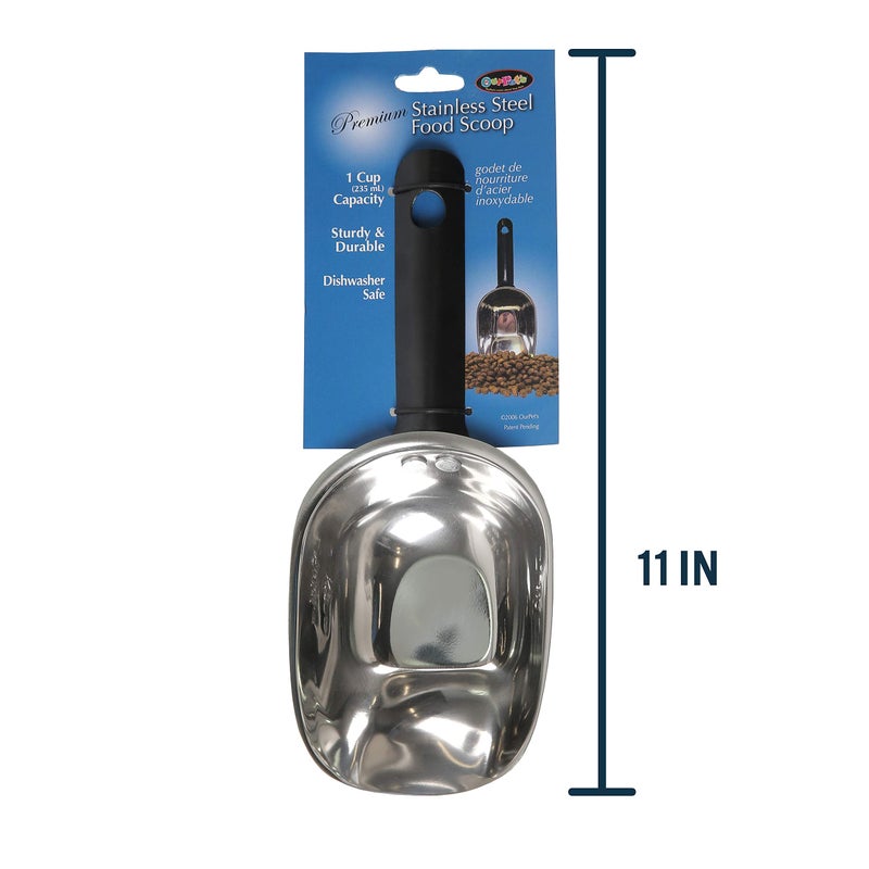 Our Pets OurPet's Durapet Stainless Steel Food Scoop, 1 Cup,silver - Image 4