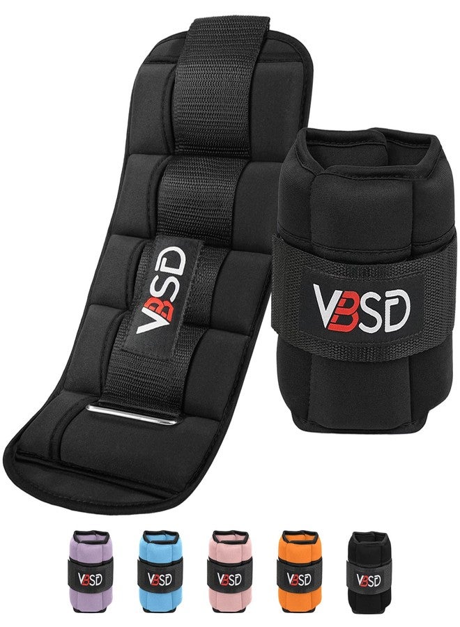 VBSD Adjustable Ankle Weights, 10lb 1 Pair Modularized Leg Weight Straps for Women Men, Weighted Ankle Weights Set for Gym, Yoga, Jogging, Walking, Aerobics, 1-5 lbs Each Ankle, 1 Pair 2-10 lbs - Image 1