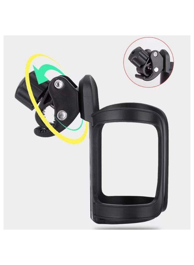 حامل زجاجة دراجة هوائية قابل للدوران 360 درجة مثبت على المقود حامل أكواب مياه حامل زجاجة دراجة هوائية للأطفال حامل زجاجة دراجة هوائية لعربة الأطفال - Image 5