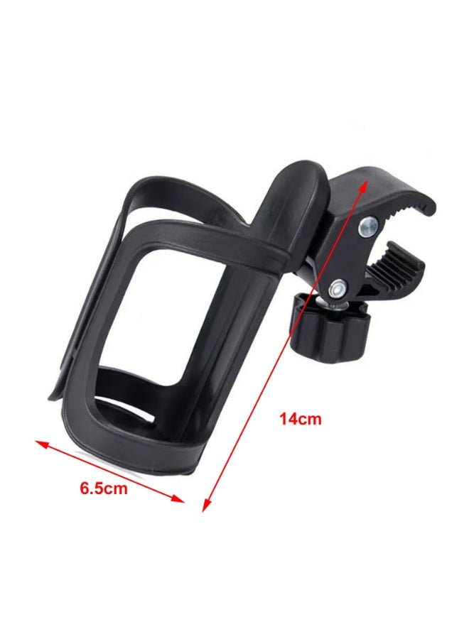 حامل زجاجة دراجة هوائية قابل للدوران 360 درجة مثبت على المقود حامل أكواب مياه حامل زجاجة دراجة هوائية للأطفال حامل زجاجة دراجة هوائية لعربة الأطفال - Image 2