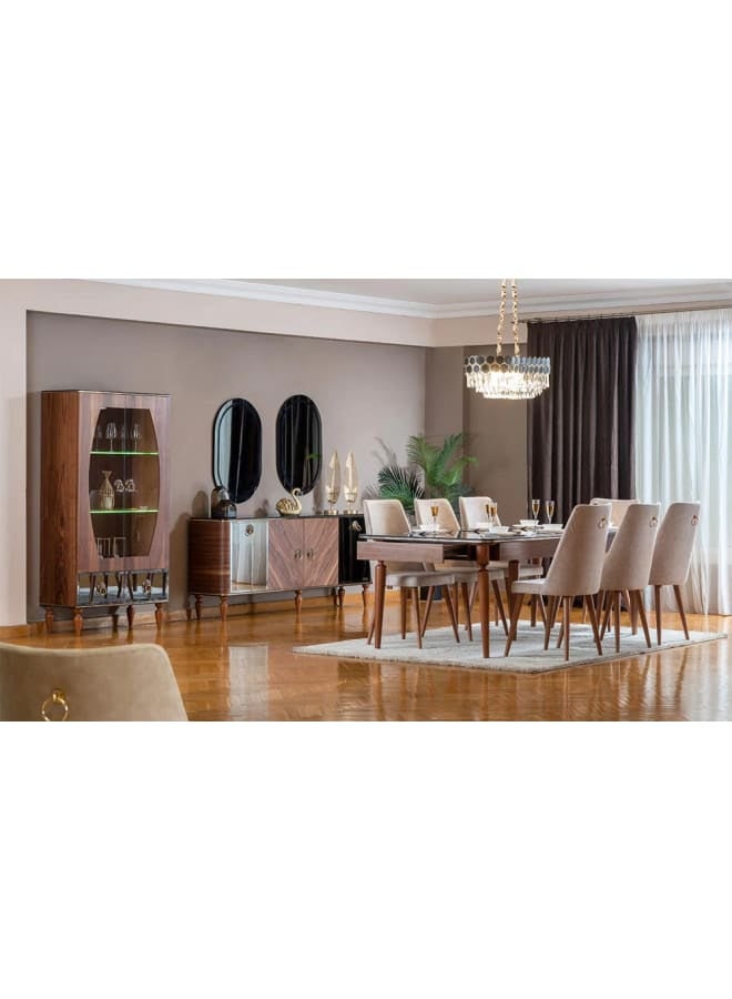 Kabbani Furniture Multicolour Dining Room With Chairs - Image 1