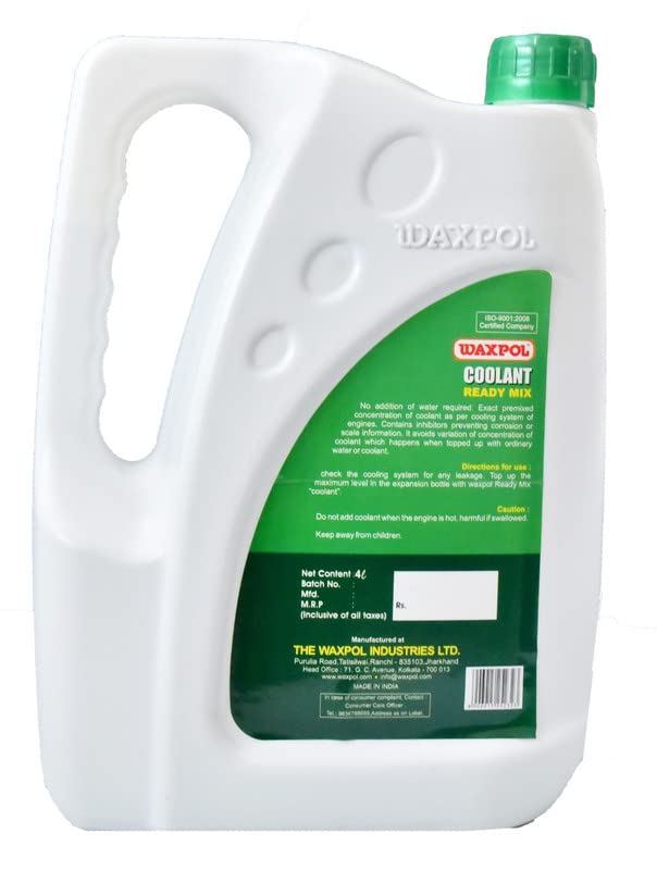 Waxpol Ready Mix Coolant - 4L for All Petrol, Diesel, and CNG Vehicles Car & Truck - Image 5