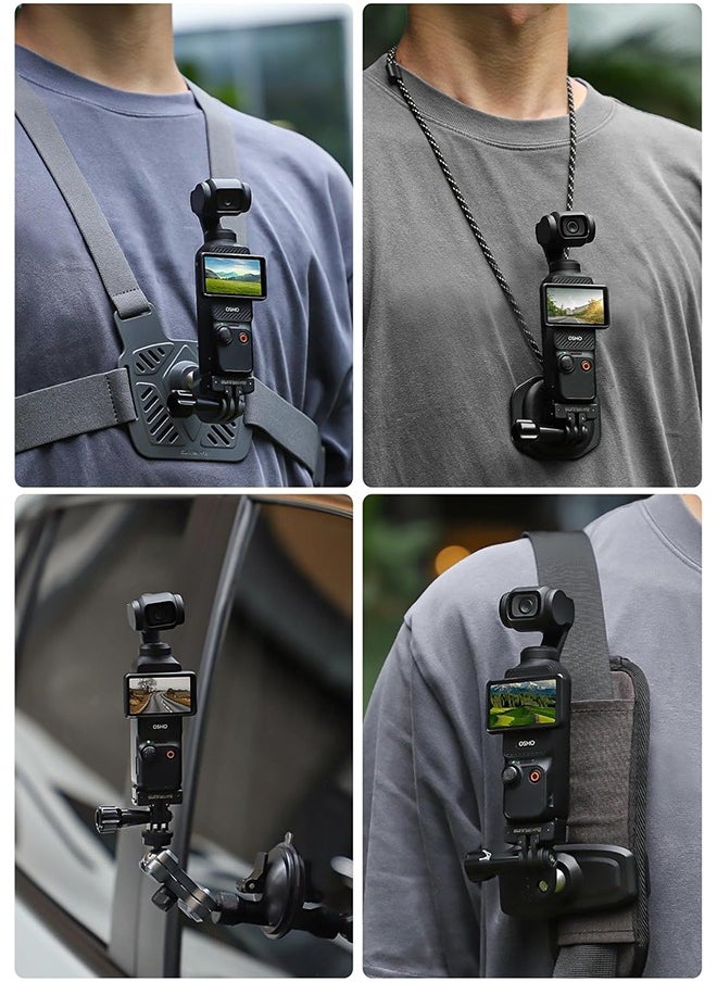 Sunnylife Pocket 3 Mount Tripod Adapter for DJI Osmo Pocket 3 Aluminum Alloy Quick Release Mount Accessories  - Image 4