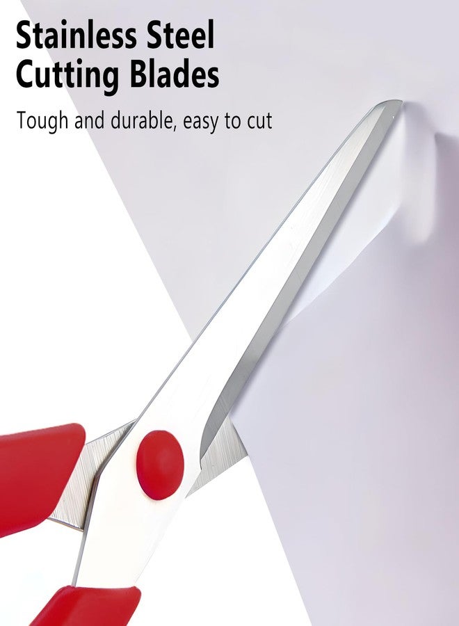 Jaasuee Scissors, Multipurpose Scissors Set 2-Pack, Ultra Sharp Heavy-Duty Shears Comfortable Grip Scissors for Office Desk Accessories, Sewing, Fabric, Home Crafts, School Supplies, Ambidextrous - Image 4