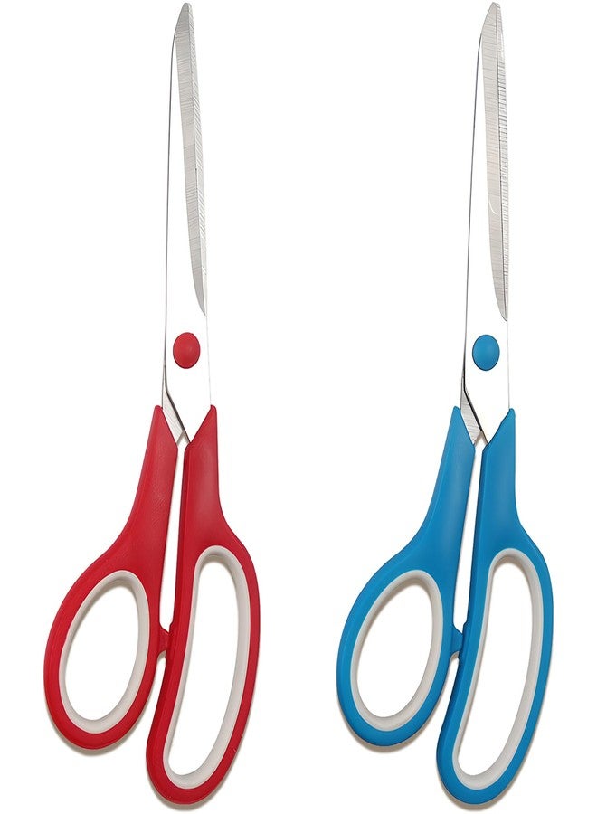 Jaasuee Scissors, Multipurpose Scissors Set 2-Pack, Ultra Sharp Heavy-Duty Shears Comfortable Grip Scissors for Office Desk Accessories, Sewing, Fabric, Home Crafts, School Supplies, Ambidextrous - Image 1