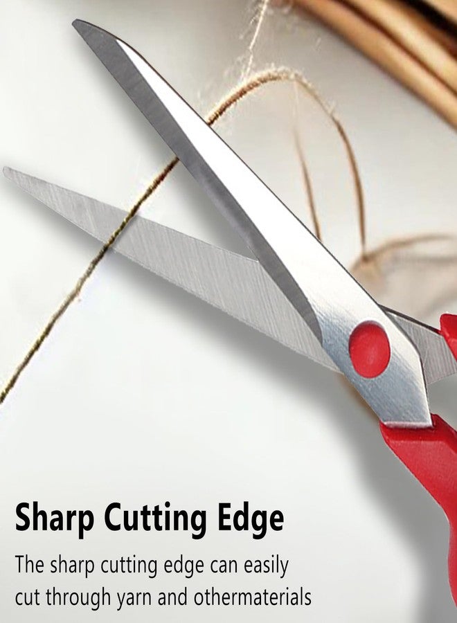 Jaasuee Scissors, Multipurpose Scissors Set 2-Pack, Ultra Sharp Heavy-Duty Shears Comfortable Grip Scissors for Office Desk Accessories, Sewing, Fabric, Home Crafts, School Supplies, Ambidextrous - Image 2