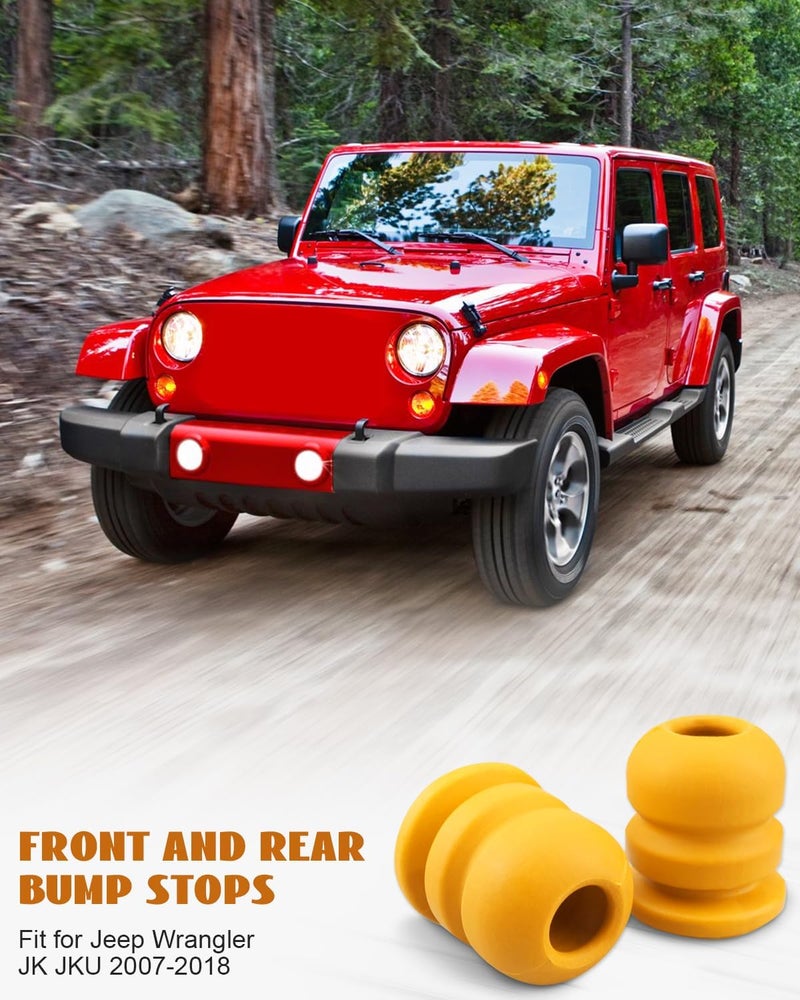 JUWEVAZU Bump Stops for Jeep Wrangler JK 2007-2018 - Image 2