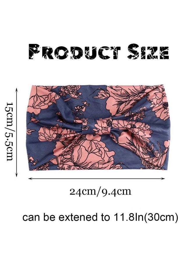 GORTIN Boho Leopard Knoted Turban Headband Stretch Twist Head Wraps Stripe Cloth Head Bands For Women And Girls 3 Pcs (Casual) - Image 3