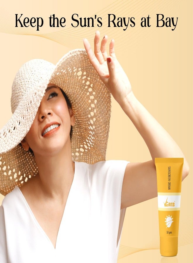 VCare Sunscreen SPF 30 Matte Cream 50g for Women & Men For All Skin Types (Pack of 1) - Image 5